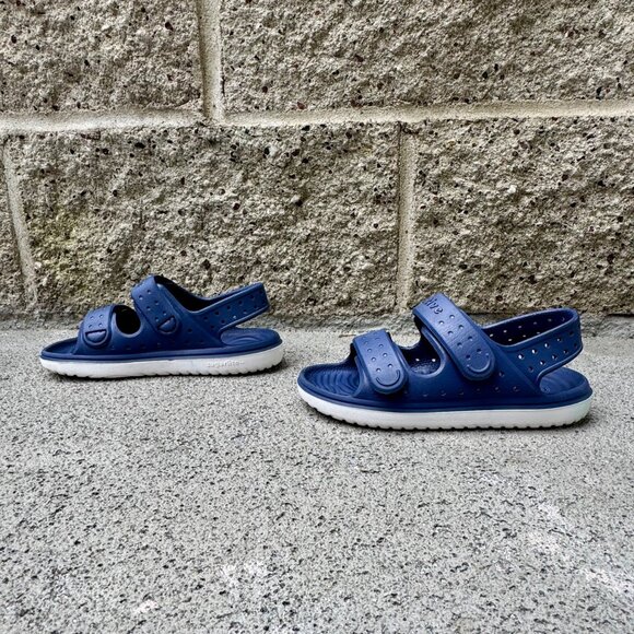 Native Chase Sugarlite Sandals Kids 12 Blue Adjustable Lightweight Summer Shoes - Picture 3 of 11